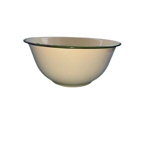 Vintage Butterfly Brand Enamelware Mixing Bowl China 22cm Green